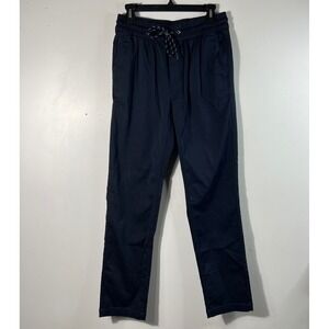 Mens Quince Organic Cotton Chino Drawstring‎ Pants Admiral Blue S NWT